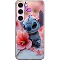 Pikkukuva 1 / 3: Yhteensopiva Puhelinkuori Samsung Galaxy S23 Suloinen sininen fantasiolento, jolla on vaaleanpunainen kukka ja perhonen, romanttinen kevätaihe