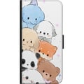 Miniatyrbillede 3 af 3: Kompatibel Tegnebogsetui til Motorola Moto G9 Play Sød stak af kawaii-dyr i pastelfarver, charmerende skitseret illustration, perfekt til dig, der ka