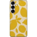Pikkukuva 1 / 3: Yhteensopiva Puhelinkuori Samsung Galaxy S25 Sitrus sitruunat sitruunaprintti keltainen hedelmä keittiö kesä retro design kuvio inspiraatio raikas ke