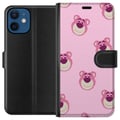 Pikkukuva 1 / 3: Yhteensopiva Lompakkokotelo Apple iPhone 12 mini Suloisia karhuja vaaleanpunaisella taustalla, söpö kuvio, joka luo viehättävän ilmeen, täydellinen l