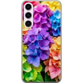 Pikkukuva 1 / 3: Yhteensopiva Puhelinkuori Samsung Galaxy S23+ Hortensia hortensian kukat värikkäät kukat sateenkaari kukkakuvio violetti vaaleanpunainen sininen kelt