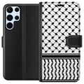 Pikkukuva 1 / 3: Yhteensopiva Lompakkokotelo Samsung Galaxy S22 Ultra 5G Keffiyeh-malli