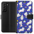 Pikkukuva 1 / 3: Yhteensopiva Lompakkokotelo Samsung Galaxy S21+ 5G  Kissakirnu