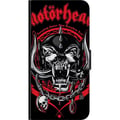 Miniatyrbild 2 av 2: Kompatibelt Plånboksfodral till Samsung Galaxy A20s Motorhead dödskalle i rött och svart hård rockdesign för fans av klassisk metal och energi