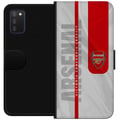 Miniatyrbilde 1 av 2: Kompatibelt Lommeboketui til Samsung Galaxy A03s Arsenal FC-emblem fotballklubb-plakat Gunners Premier League-logo rød hvit bakgrunn retrodesignkunst