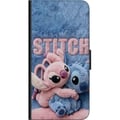 Miniatyrbilde 2 av 2: Kompatibelt Lommeboketui til Samsung Galaxy A03s De lodne Stitch og Angel klemmer hverandre på et mykt, pelsaktig underlag med pastellfarger som skap