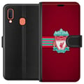 Miniatyrbillede 1 af 2: Kompatibel Tegnebogsetui til Samsung Galaxy A20e Liverpool supporterudstyr fodbold merch rød