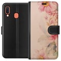 Miniatyrbillede 1 af 2: Kompatibel Tegnebogsetui til Samsung Galaxy A20e Farverige Blomster