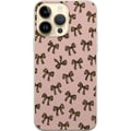 Miniatyrbillede 1 af 3: Kompatibel Mobilcover til Apple iPhone 15 Pro Max Leopardmønstrede sløjfer lyserød baggrund mode piget sød retro mønster mode mønster stilfuld dekora