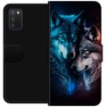 Miniatyrbilde 1 av 2: Kompatibelt Lommeboketui til Samsung Galaxy A03s Varger i natten