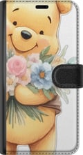 Miniatyrbild 3 av 3: Kompatibelt Plånboksfodral till Samsung Galaxy S21 Nalle Puh med blommor – klassisk barnfavorit i blommande vårmiljö