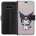 Miniatyrbillede 1 af 3: Kompatibel Tegnebogsetui til Samsung Galaxy S10+ Kawaii Sanrio Kuromi
