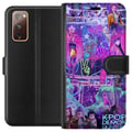 Miniatyrbild 1 av 3: Kompatibelt Plånboksfodral till Samsung Galaxy S20 FE Kpop Demon Hunters Neon Lights City Purple Glow Idol Aesthetic Vibe