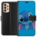 Miniatyrbillede 1 af 3: Kompatibel Tegnebogsetui til Samsung Galaxy A53 5G Stitch Blå