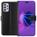 Miniatyrbillede 1 af 3: Kompatibel Tegnebogsetui til Samsung Galaxy A52s 5G Basketballplakat neon basketball sport glødende lilla blå retrobane atlet sportsdesign kunst