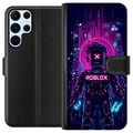 Pikkukuva 1 / 3: Yhteensopiva Lompakkokotelo Samsung Galaxy S22 Ultra 5G Roblox Cyber Core Tehokas digitaalinen Roblox-design violetilla valaistuksella ja futuristise