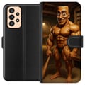 Miniatyrbilde 1 av 3: Kompatibelt Lommeboketui til Samsung Galaxy A33 5G Italiensk Brainrot-illustrasjon – Humoristisk trefigur i unik kunststil