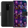 Miniatyrbillede 1 af 3: Kompatibel Tegnebogsetui til Samsung Galaxy S9+ Samlerfigur KPop Demon Hunters mørk stil