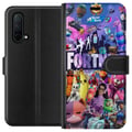 Miniatyrbilde 1 av 3: Kompatibelt Lommeboketui til OnePlus Nord CE 5G Fortnite-kollasj med karakterer, Victory Royale og loot – fargerik Fortnite-design med skins og ikoni
