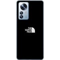 Pikkukuva 1 / 3: Yhteensopiva Puhelinkuori Xiaomi 12 Pro The North Face -logo mustavalkoisena, ajattomassa ulkoiluhenkisessä designissa, joka symboloi voimaa, vapautt