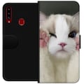 Miniatyrbild 1 av 2: Kompatibelt Plånboksfodral till Samsung Galaxy A20s Katt Hej