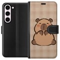 Pikkukuva 1 / 3: Yhteensopiva Lompakkokotelo Samsung Galaxy S23 Mobilskal kawaii capybara flera figurer japansk stil