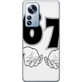Miniatyrbild 1 av 3: Kompatibelt Mobilskal till Xiaomi 12 Pro 67 meme hands illustration svartvit – stilren 6-7 grafik med händer och tydlig minimalistisk design