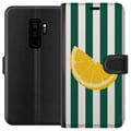 Miniatyrbillede 1 af 3: Kompatibel Tegnebogsetui til Samsung Galaxy S9+ Citron citrus citronmønster gul frugt køkkendekoration sommerprint retrostil indretning tapet frisk d