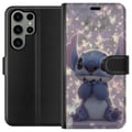 Miniatyrbild 1 av 3: Kompatibelt Plånboksfodral till Samsung Galaxy S23 Ultra Stitch med fjärilar söt Disney kawaii blå alien butterflies magiskt pastell drömmigt motiv p