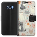 Miniatyrbilde 1 av 3: Kompatibelt Lommeboketui til Samsung Galaxy S8 Katter