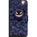 Miniatyrbild 2 av 2: Kompatibelt Plånboksfodral till Samsung Galaxy A20s Pokémon Gengar illustration – Mörkt motiv med stjärnhimmel och stadskonst