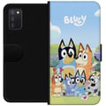 Miniatyrbilde 1 av 2: Kompatibelt Lommeboketui til Samsung Galaxy A03s Bluey mobildeksel med hele familien i fargerikt design