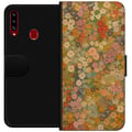 Miniatyrbild 1 av 2: Kompatibelt Plånboksfodral till Samsung Galaxy A20s Blomsteräng i varma toner med nostalgisk målarkänsla