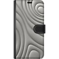 Miniatyrbild 3 av 3: Kompatibelt Plånboksfodral till Samsung Galaxy A40 Silver Waves