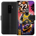 Miniatyrbillede 1 af 3: Kompatibel Tegnebogsetui til Samsung Galaxy S9+ Basketinspireret kunstværk med nummer 23 og actionstemning – kraftfuld sportsillustration med dynamis