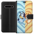 Miniatyrbild 1 av 3: Kompatibelt Plånboksfodral till Samsung Galaxy S10+ Bluey