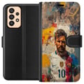 Pikkukuva 1 / 3: Yhteensopiva Lompakkokotelo Samsung Galaxy A33 5G Messi Art