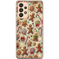 Miniatyrbild 1 av 3: Kompatibelt Mobilskal till Samsung Galaxy A33 5G Julmotiv illustration – Polkagrisar pepparkakor och färgglada julgodisar