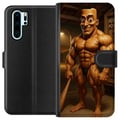Miniatyrbilde 1 av 3: Kompatibelt Lommeboketui til Huawei P30 Pro Italiensk Brainrot-illustrasjon – Humoristisk trefigur i unik kunststil
