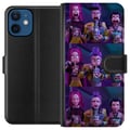 Pikkukuva 1 / 3: Yhteensopiva Lompakkokotelo Apple iPhone 12 mini KPop Demon Hunters -keräilyhahmo, tumma tyyli