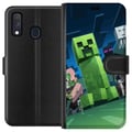 Miniatyrbillede 1 af 3: Kompatibel Tegnebogsetui til Samsung Galaxy A40 MineCraft