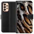Miniatyrbillede 1 af 3: Kompatibel Tegnebogsetui til Samsung Galaxy A53 5G Tigerstribemønster safaridyr