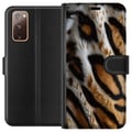 Miniatyrbillede 1 af 3: Kompatibel Tegnebogsetui til Samsung Galaxy S20 FE Tigerstribemønster safaridyr