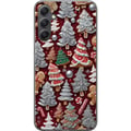 Miniatyrbild 1 av 3: Kompatibelt Mobilskal till Samsung Galaxy S23 FE Christmas cookies julkakor gingerbread granar pepparkakor holiday pattern candy cane julgran design
