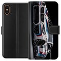 Miniatyrbild 1 av 3: Kompatibelt Plånboksfodral till Apple iPhone X BMW M Power illustration – Sportbil i vit racingdesign närbild konst