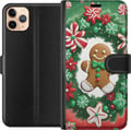 Pikkukuva 1 / 3: Yhteensopiva Lompakkokotelo Apple iPhone 11 Pro Max joulu piparkakku juliste piparkakku joulukeksit joulukuusi makeiset herkut joulumotiivi retrodesi