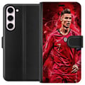 Pikkukuva 1 / 3: Yhteensopiva Lompakkokotelo Samsung Galaxy S23+ Ronaldon Taidot - CR7 Suunnittelu Aidolle Kannattajalle
