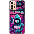 Miniatyrbilde 1 av 3: Kompatibelt Mobildeksel til Samsung Galaxy A23 Neon Gamer kult spillmotiv med hette, neonlys og futuristisk gamingstil