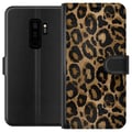 Miniatyrbillede 1 af 3: Kompatibel Tegnebogsetui til Samsung Galaxy S9+ Leopard Luxe