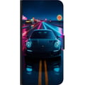Miniatyrbild 2 av 2: Kompatibelt Plånboksfodral till Samsung Galaxy A20s Neon Sports Car Racing Drift Fast
